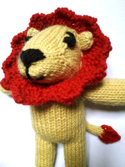 Italian Hand Knit Baby Lion Toy