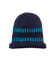 Italian Hand Knit Ocean Beanie Hat