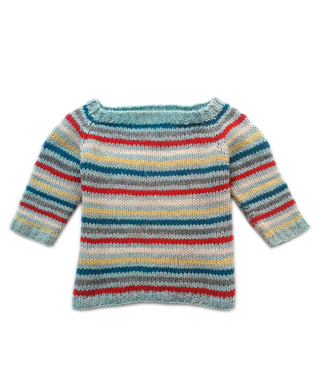 Italian Hand Knit Kids Striped Sweater