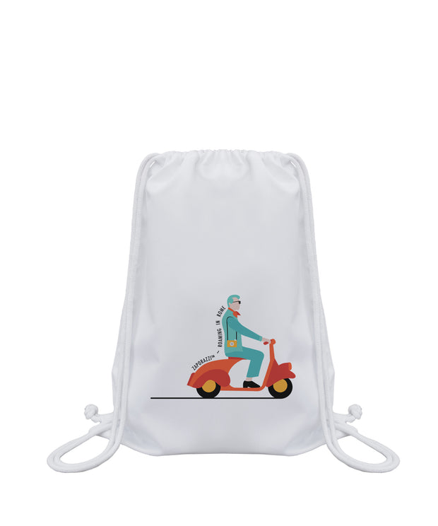 Scooter Drawstring Bag | Rome